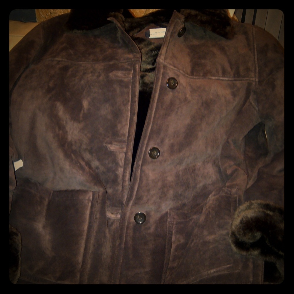 Ladies Leather suede coat